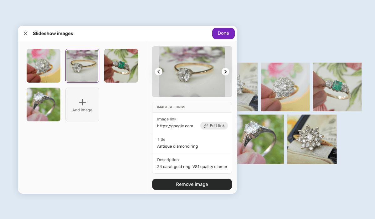 Gallery and slideshow improvements