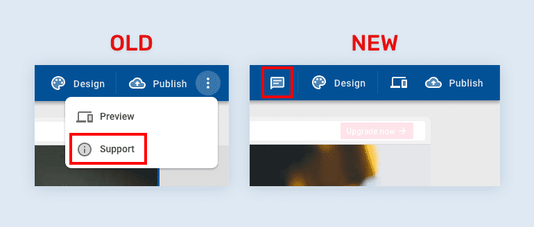 Live chat icon comparison