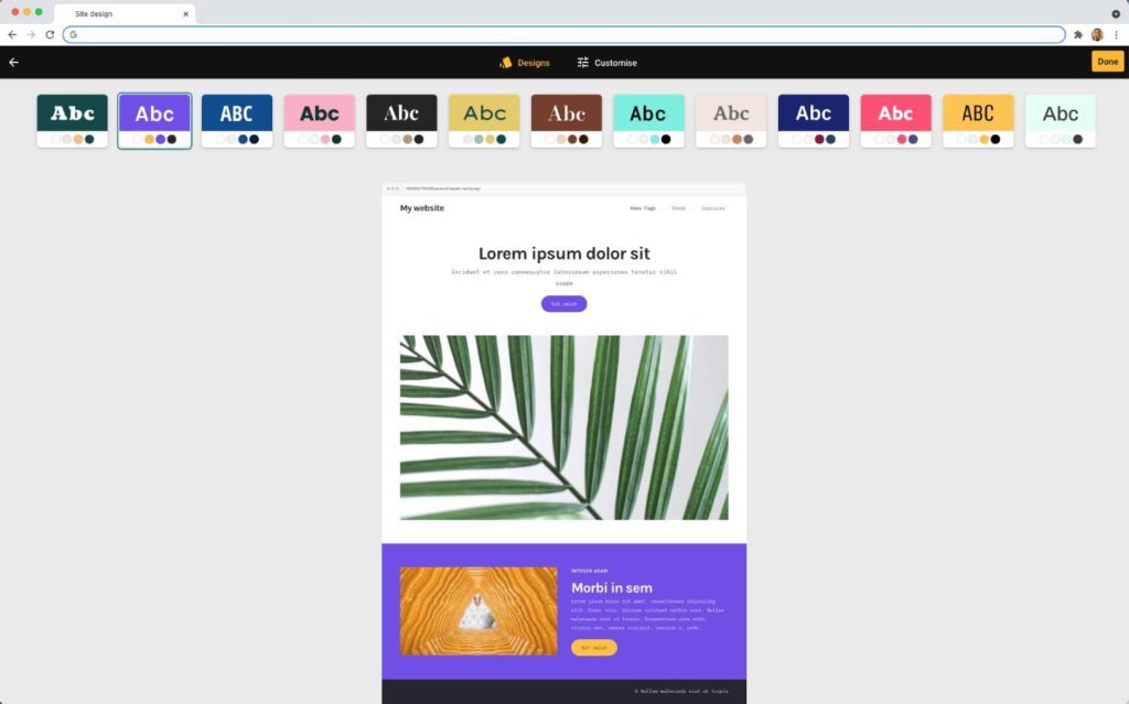 BaseKit white label website builder new content sets UI
