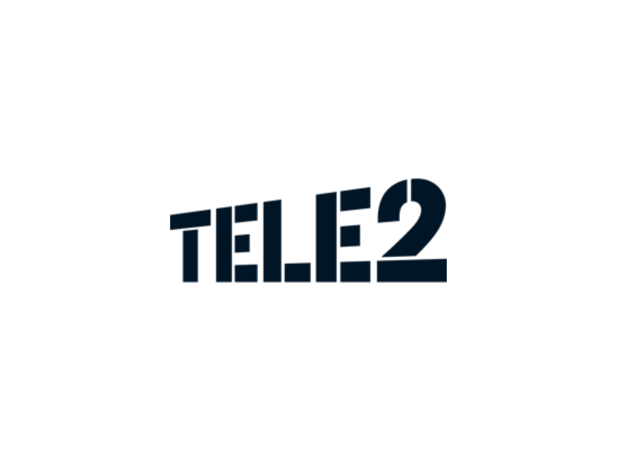 Dark Tele2 logo on transparent background