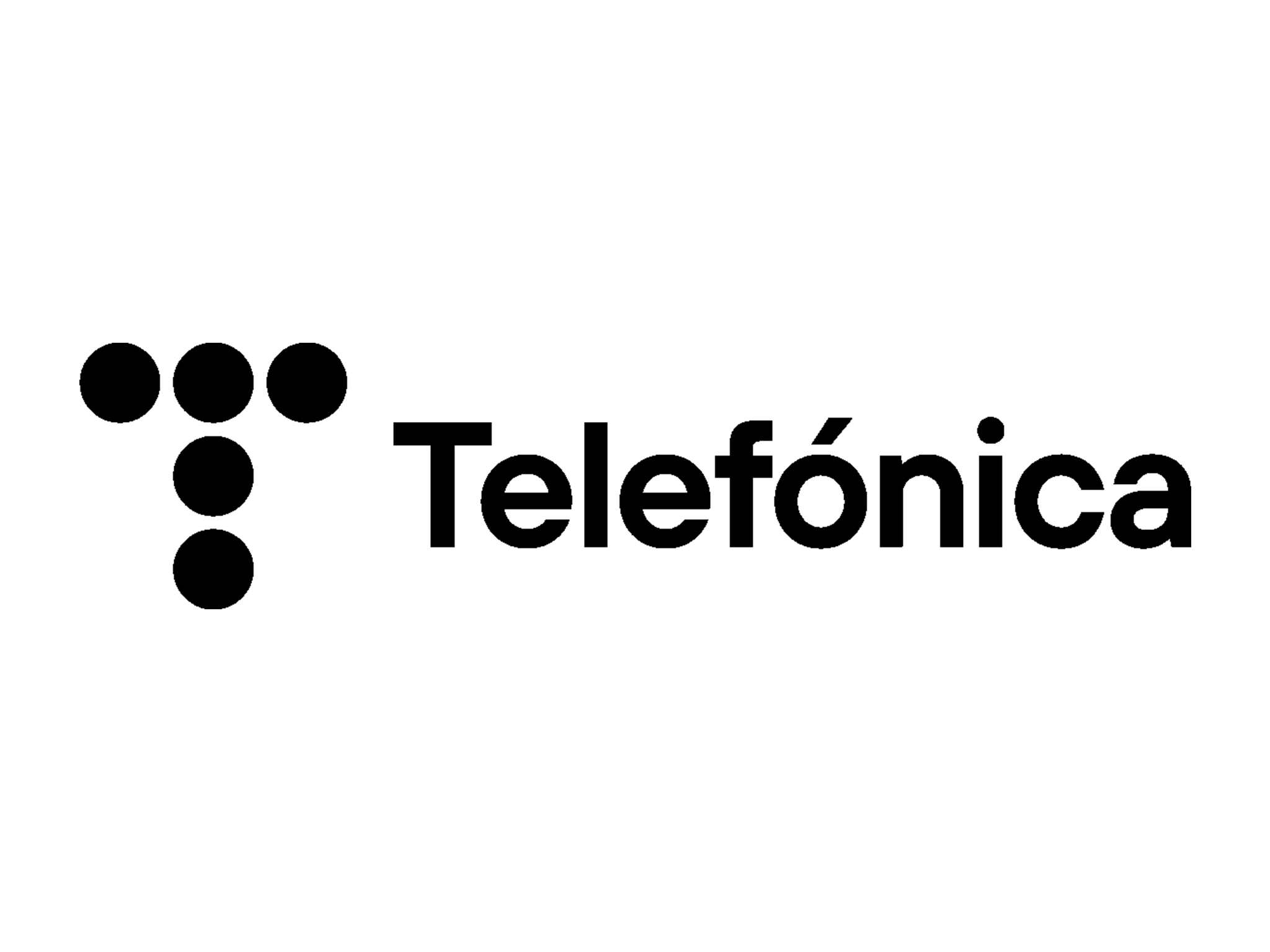 Black Telefonica logo
