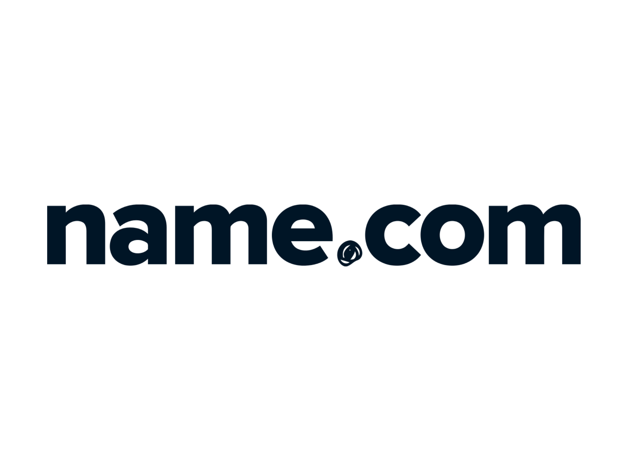 Dark name.com logo on transparent background